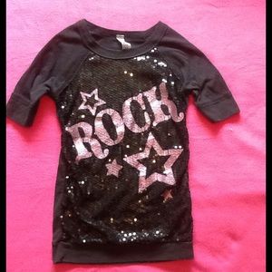Girls Rock Star Sparkly Shirt
