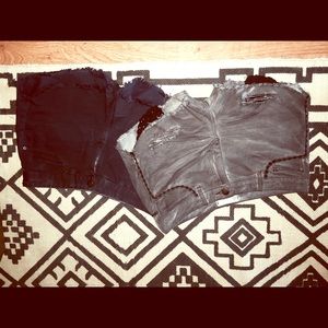 free people dolphin hem shorts bundle.