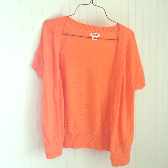 Orange cardigan