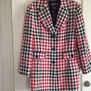 Houndstooth blazer