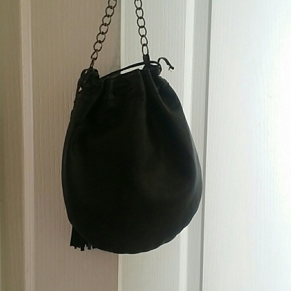 Crossbody black leather purse - Picture 3 of 3