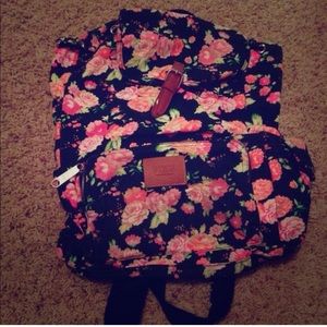 Victoria's Secret Pink Floral Backpack