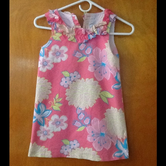 Girls Pink Floral Summer dress
