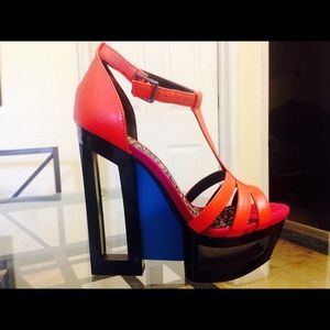 Jessica Simpson color block heels