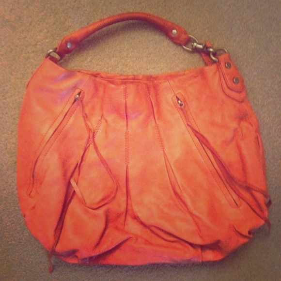 Botkier James orange leather hobo