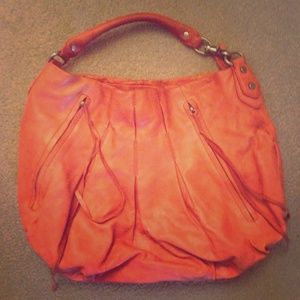 Botkier James orange leather hobo