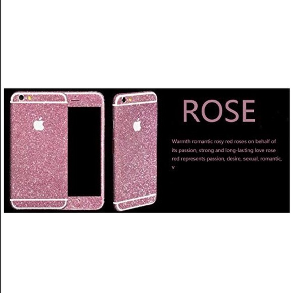 Hot pink glitter iPhone 6 screen protector