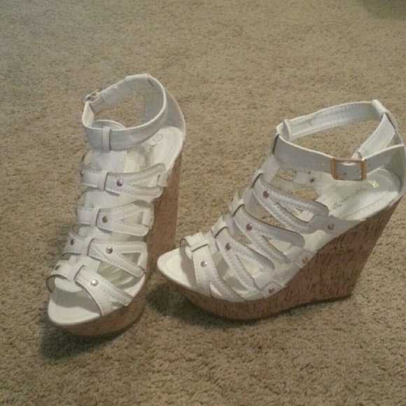 Beautiful white wedges!