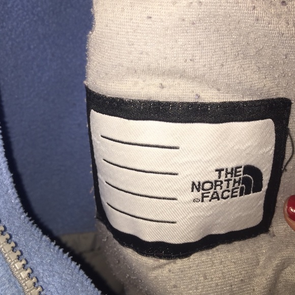 light blue north face zip up jacket - Picture 3 of 3