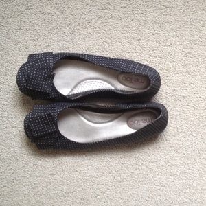 Black Polka Dot Flats