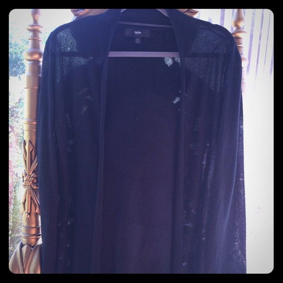 Sheer black cardigan