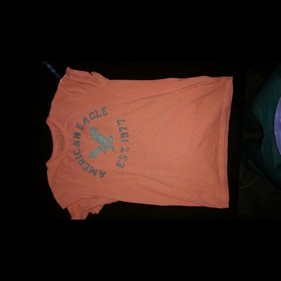 Orange american eagle t shirt