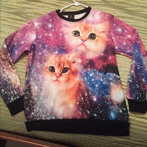 Galaxy cat jumper