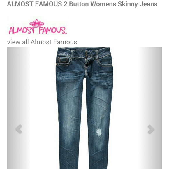 ISO Almost Famous 2 or 3 Button distressed skinny