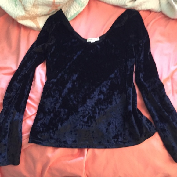 black velvet top