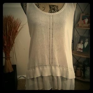 3/$20 Beautiful Tank with sheer