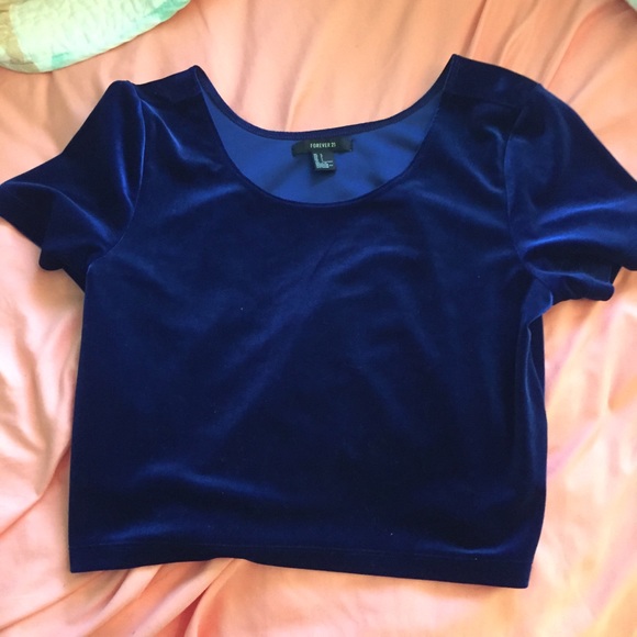 blue velvet crop