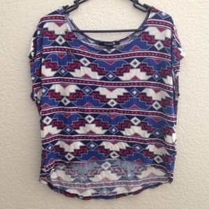 Aztec print top
