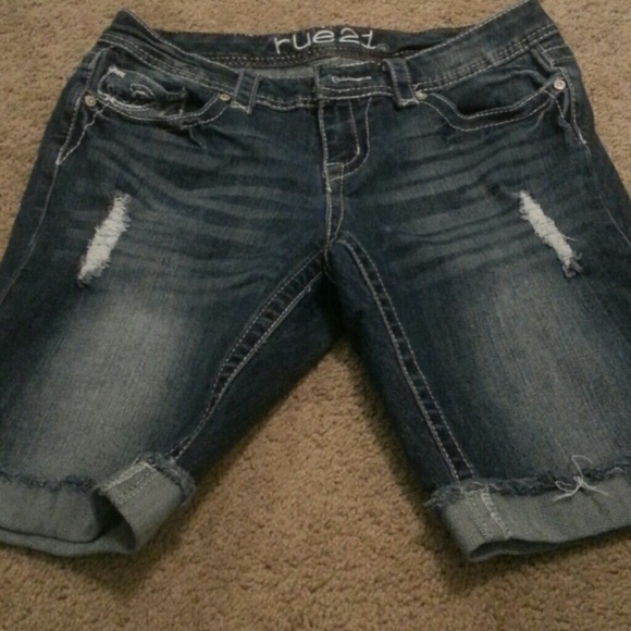 Denim shorts