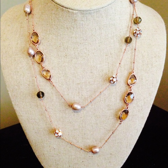 Rose gold necklace