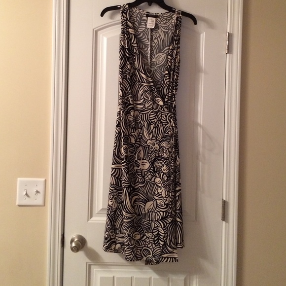 Black/cream summer dress