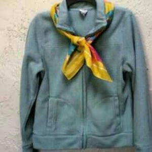 Robin's egg fleece jacket