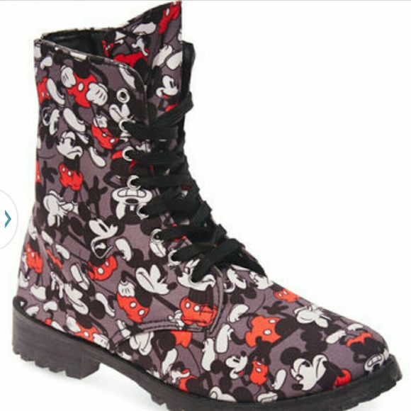 Mickey Mouse Combat Boots