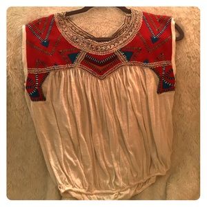 Free people boho shirt