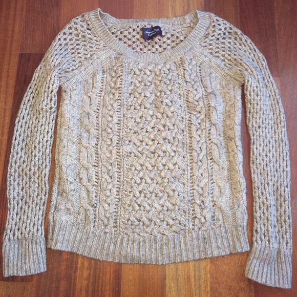 Tan knitted sweater