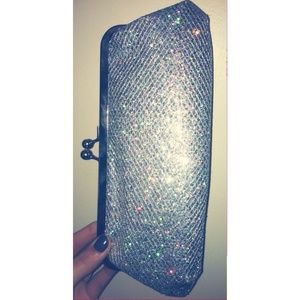 Sparkly Silver Clutch