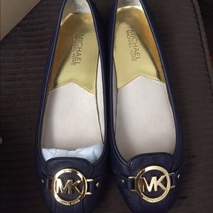 Navy blue Michael Kors flats