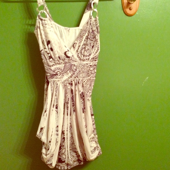 Black and white tank top