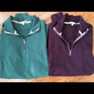 Two Men's Burberry Pullovers size XXL