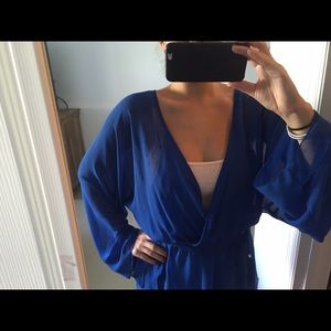 Bundle! Black Express blouse and blue Bebe blouse