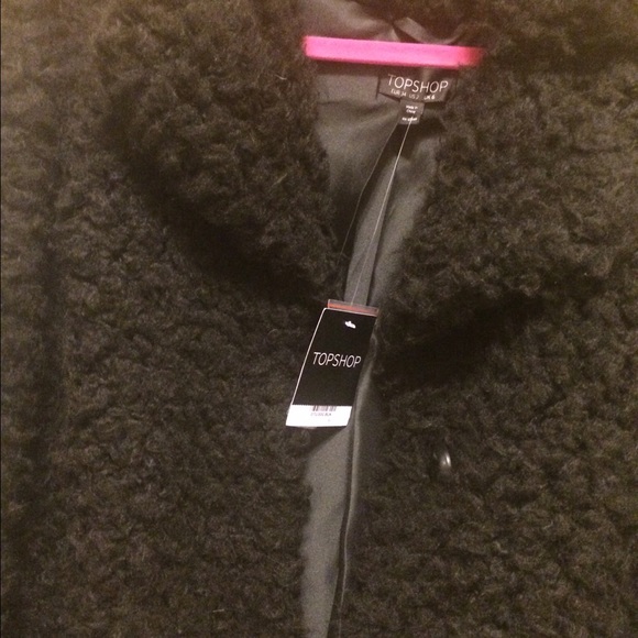 Brand New Topshop shaggy(smart) Coat