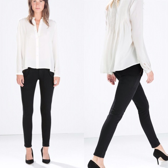 Zara Pants - Zara black side zip pants