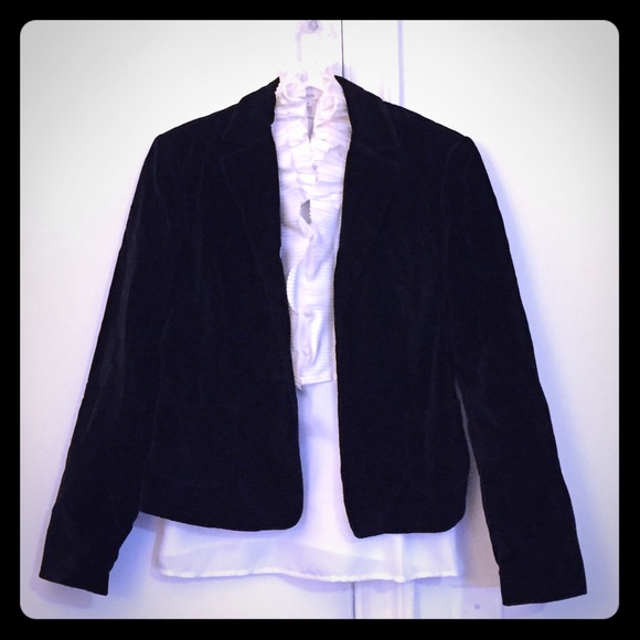 🍃2.HP🍃 Black Velvet Blazer with Pockets