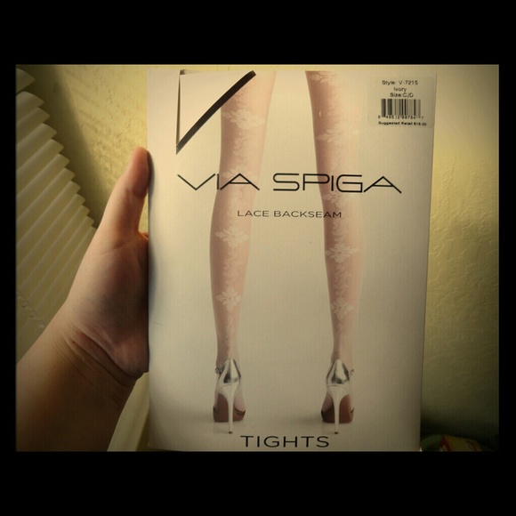 Via Spiga Lace Tights