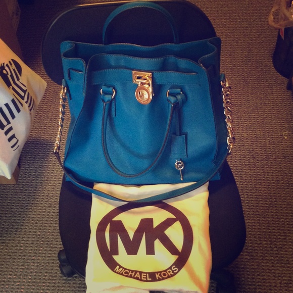Michael Kors Hamilton saffiano leather tote