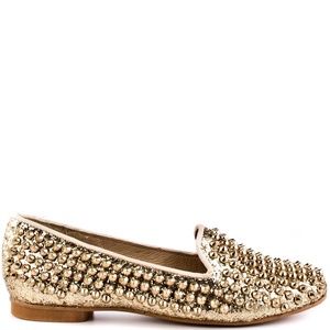 Steve Madden Gold Stud Loafers