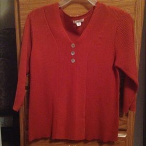 Burnt Orange Dress Sweater.