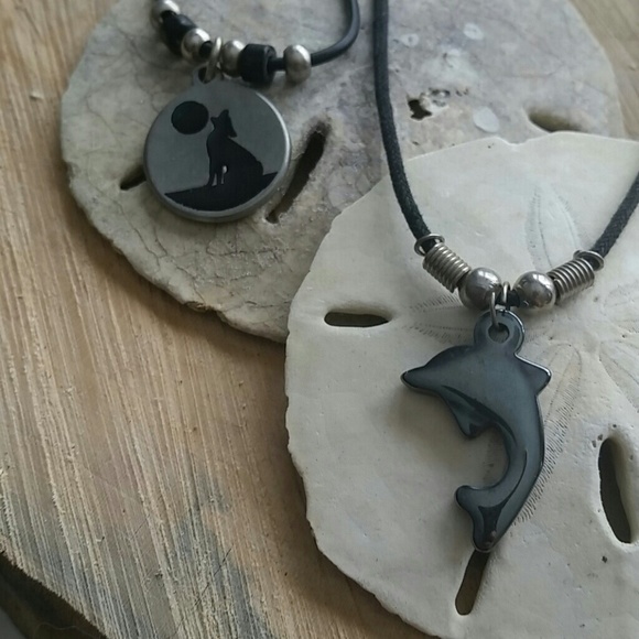 Wolf and dolphin necklace bundle!