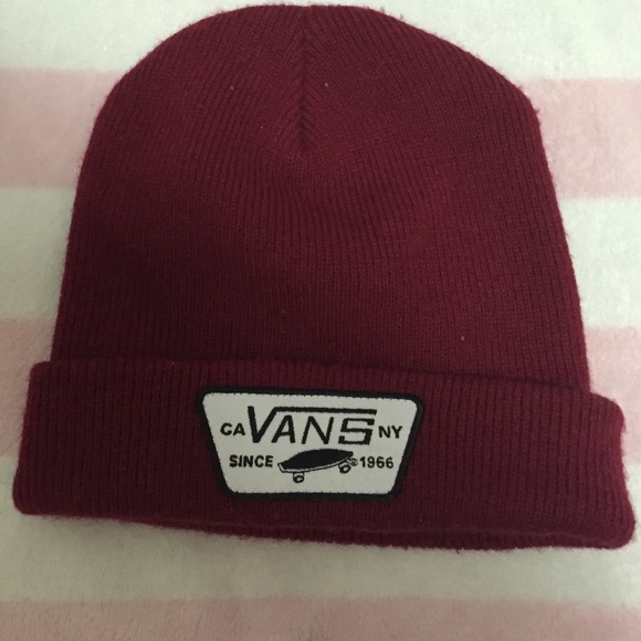 Maroon Vans Beanie