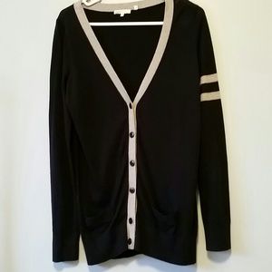 Vince navy blue and gray cardigan