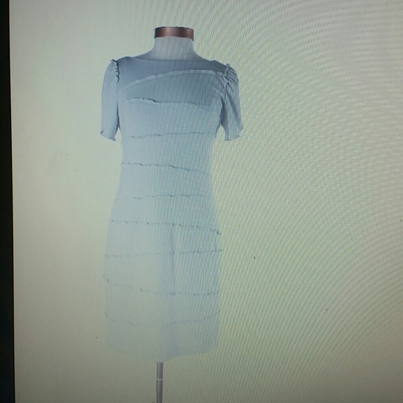 Ruffle gray dress