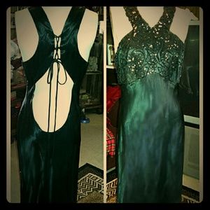 Custom made black gown
