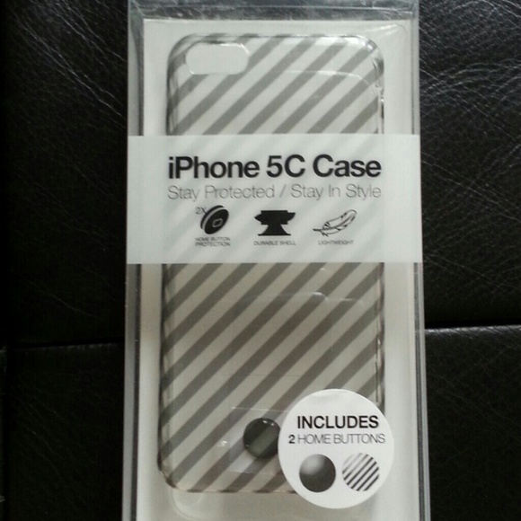 Grey stripe Iphone 5C hard case