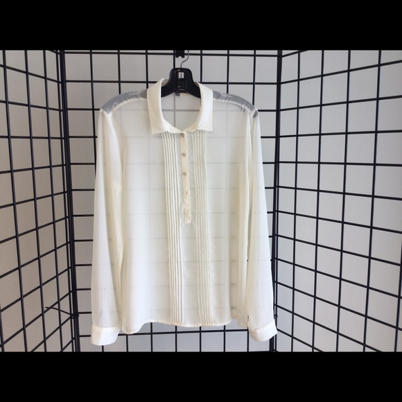Sheer Cream Blouse.