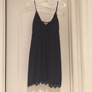 Lace Black "Silk" Dress