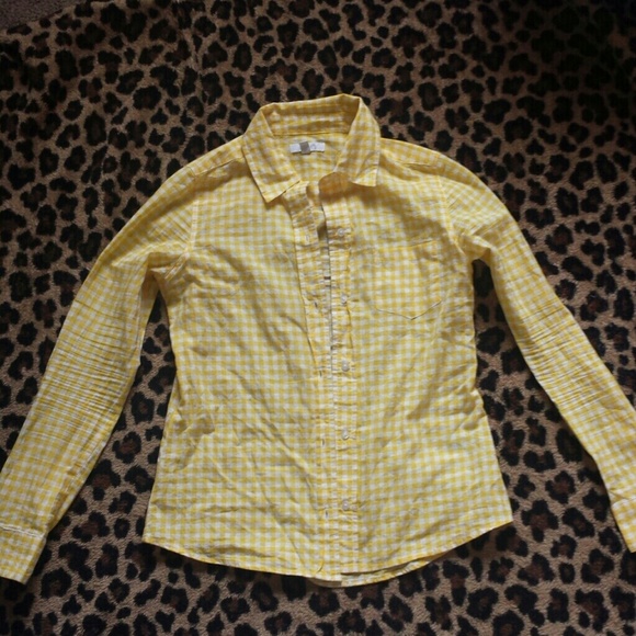 Yellow Button Up Size XS